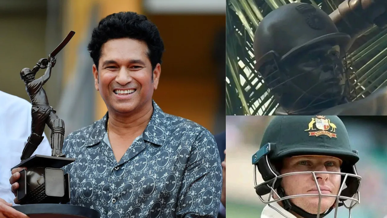 Is it Sachin or Smith. Sachin's statue is a victim of trolls